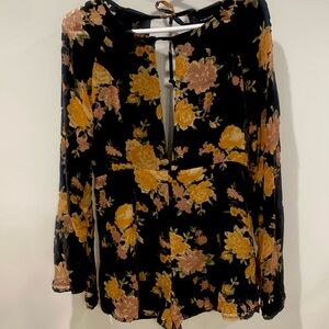 Olivaceous size medium velvet romper.